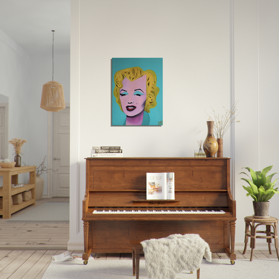 Marilyn Monroe NFT with Original Painting by: DANIEL SCHACHNER